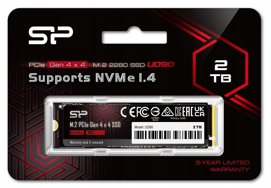 Silicon Power UD90 2TB M.2 2280 PCI-E x4 Gen4 NVMe SSD